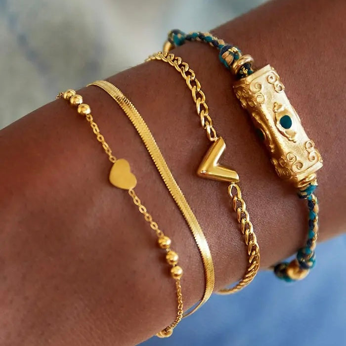 V armband goud