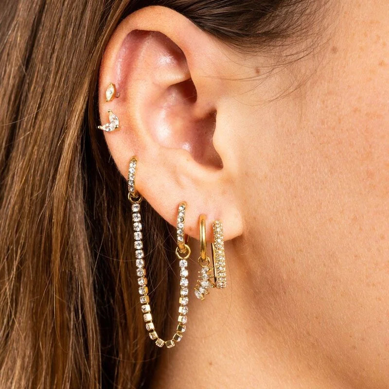Shimmer spark oorbellen 2.0 goud