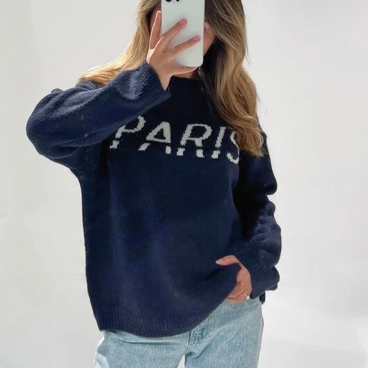 Paris sweater navy