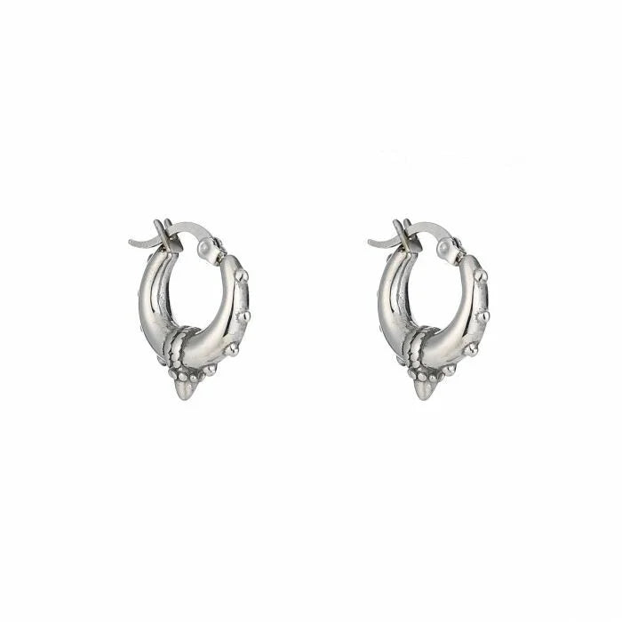 Chunky hoops zilver