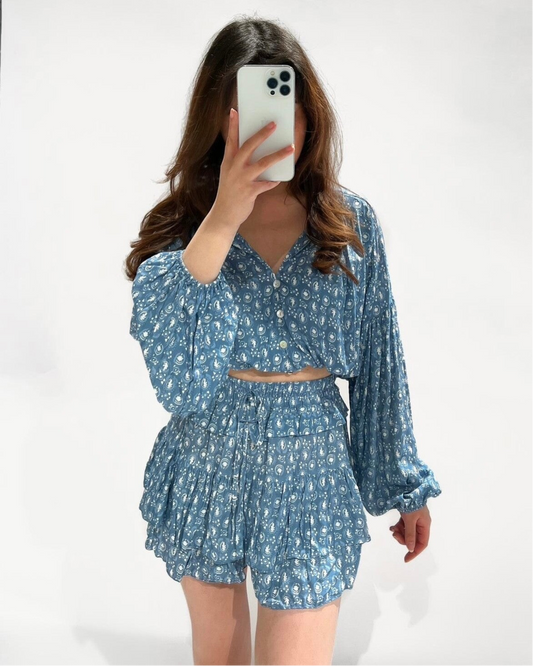 Florence blouse blue