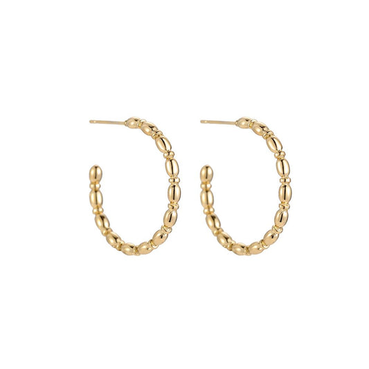 Detailed hoops goud