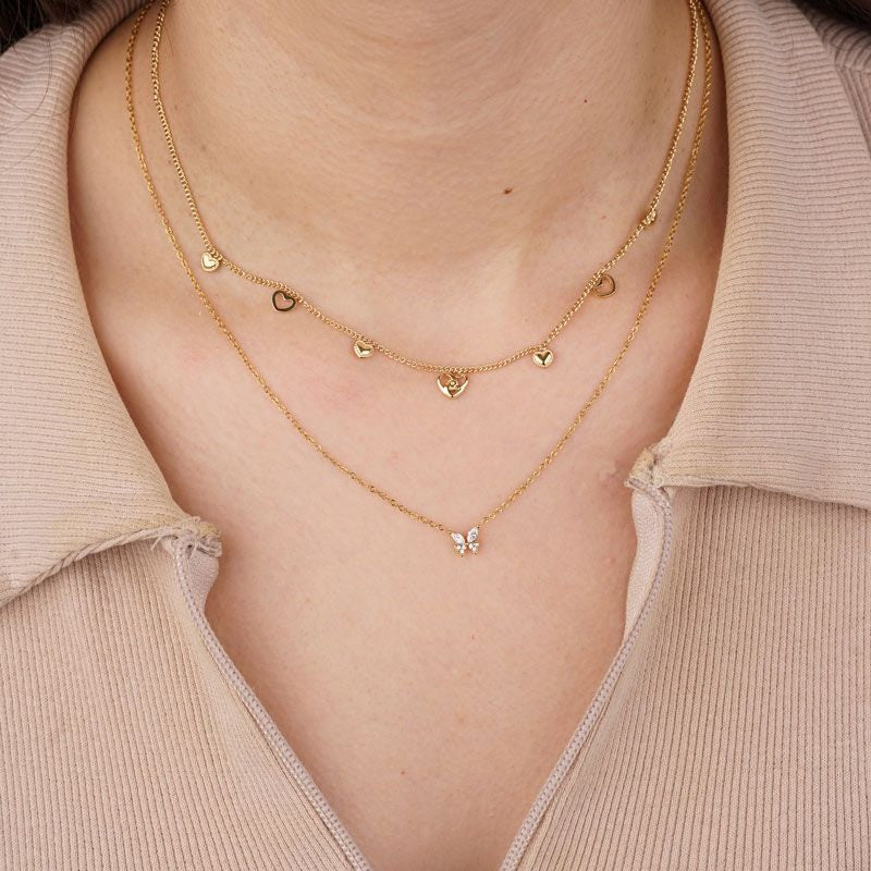 Storm of hearts ketting goud